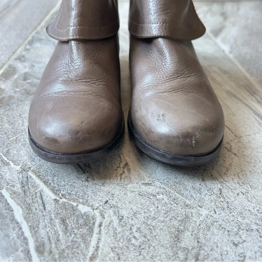 Jacadi Paris Girl Brown Leather Ankle Boots, Size 35 EU/US 3.5